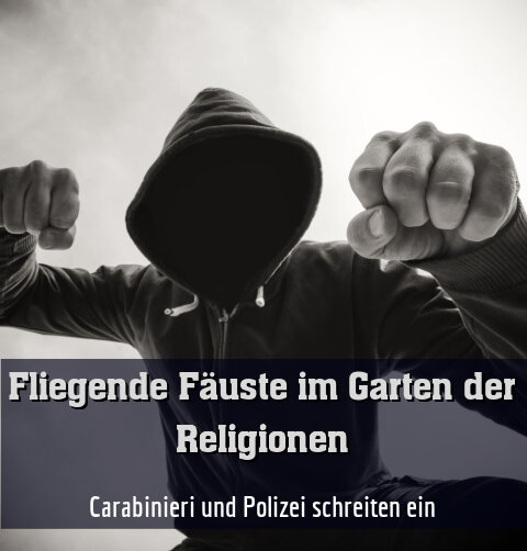 Carabinieri und Polizei schreiten ein
