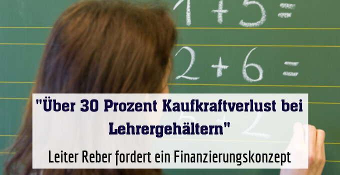 Leiter Reber fordert ein Finanzierungskonzept