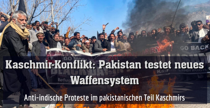 Anti-indische Proteste im pakistanischen Teil Kaschmirs