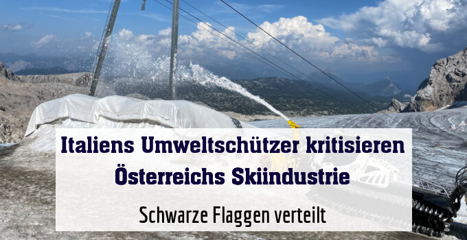 Schwarze Flaggen verteilt