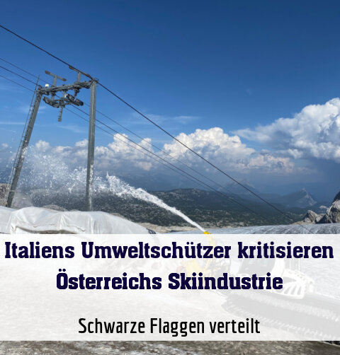 Schwarze Flaggen verteilt