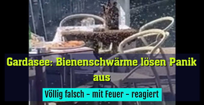 Völlig falsch - mit Feuer - reagiert