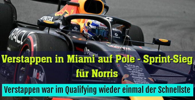 Verstappen war im Qualifying wieder einmal der Schnellste
