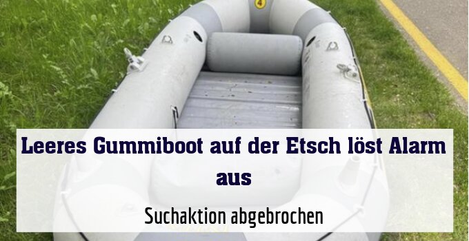 Suchaktion abgebrochen