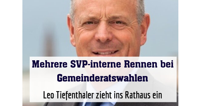 Leo Tiefenthaler zieht ins Rathaus ein
