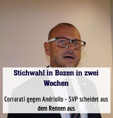 Corrarati gegen Andriollo - SVP scheidet aus dem Rennen aus