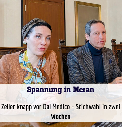 Zeller knapp vor Dal Medico - Stichwahl in zwei Wochen