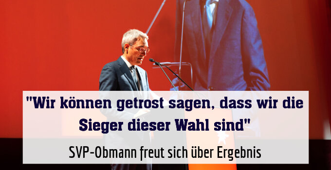 SVP-Obmann freut sich über Ergebnis