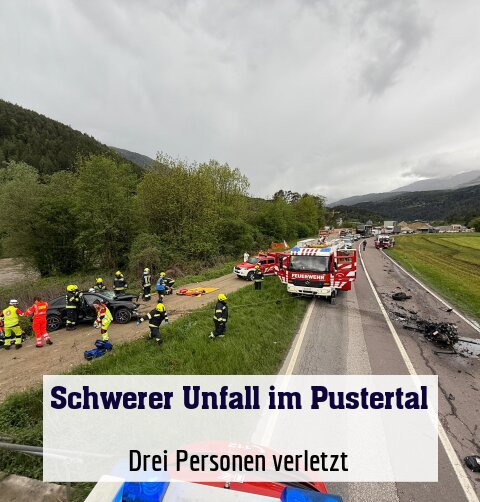 Drei Personen verletzt