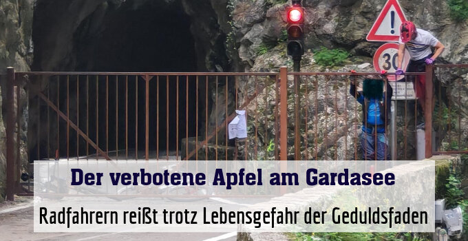 Radfahrern reißt trotz Lebensgefahr der Geduldsfaden