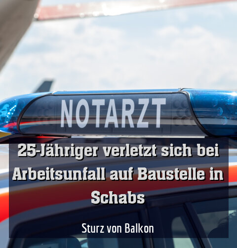 Sturz von Balkon