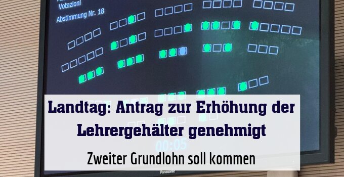 Zweiter Grundlohn soll kommen