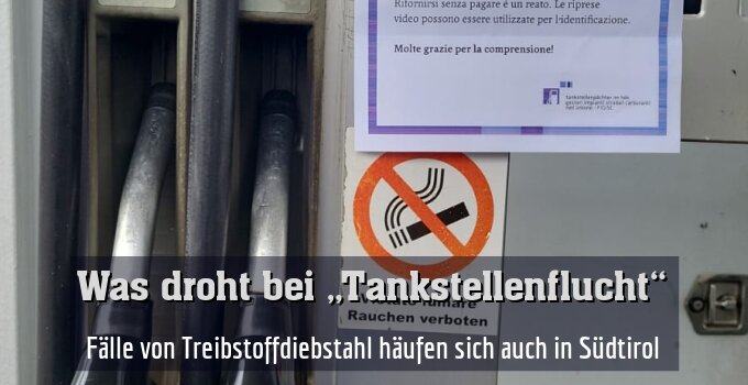 Fälle von Treibstoffdiebstahl häufen sich auch in Südtirol