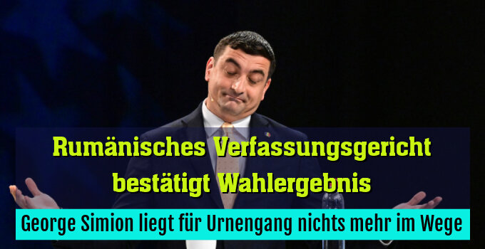 George Simion liegt für Urnengang nichts mehr im Wege
