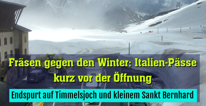 Endspurt auf Timmelsjoch und kleinem Sankt Bernhard