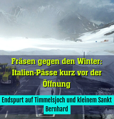 Endspurt auf Timmelsjoch und kleinem Sankt Bernhard