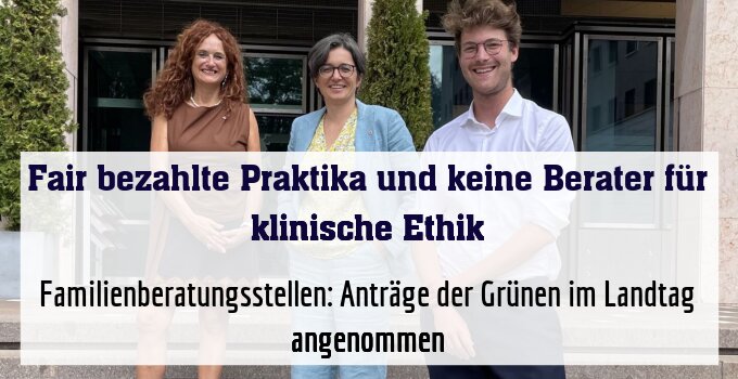Familienberatungsstellen: Anträge der Grünen im Landtag angenommen