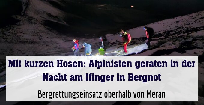 Bergrettungseinsatz oberhalb von Meran