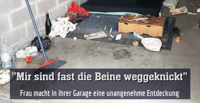 Frau macht in ihrer Garage eine unangenehme Entdeckung