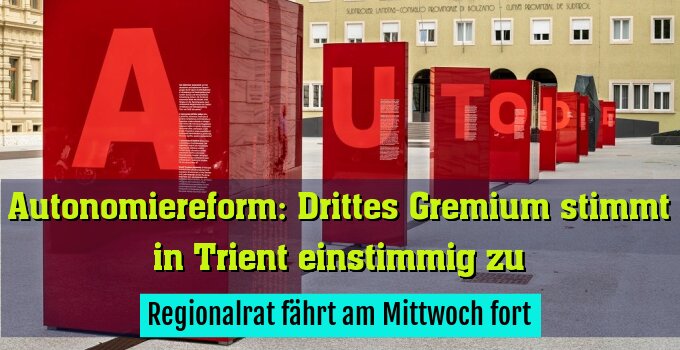Regionalrat fährt am Mittwoch fort