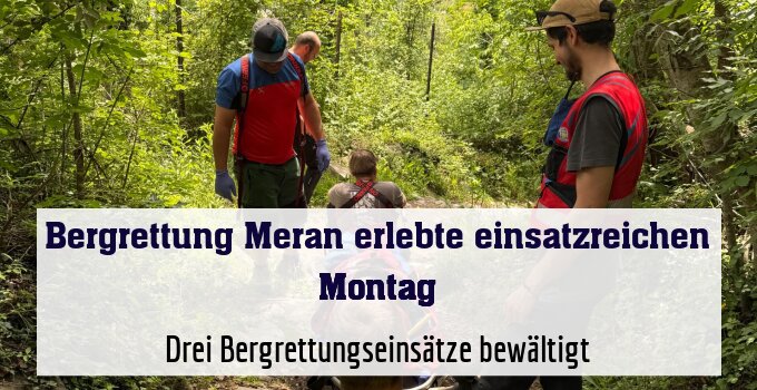 Drei Bergrettungseinsätze bewältigt