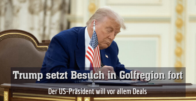 Der US-Präsident will vor allem Deals