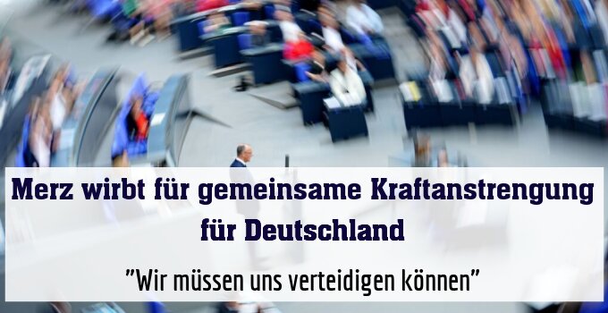 "Wir müssen uns verteidigen können"