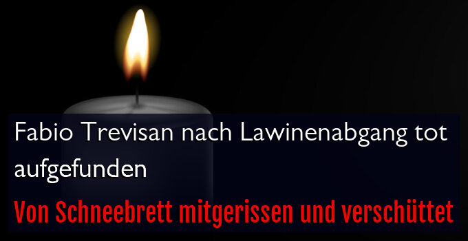 Von Schneebrett mitgerissen und verschüttet