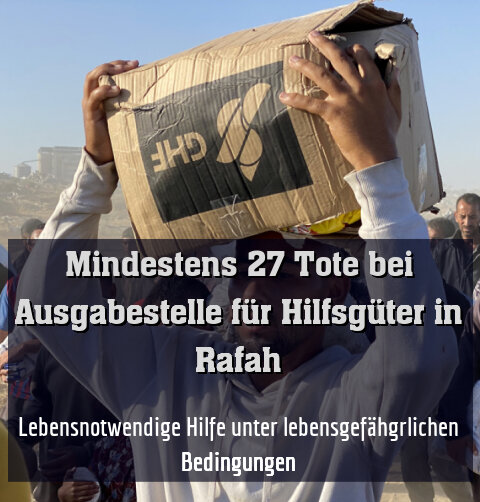 Lebensnotwendige Hilfe unter lebensgefähgrlichen Bedingungen