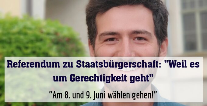 "Am 8. und 9. Juni wählen gehen!"