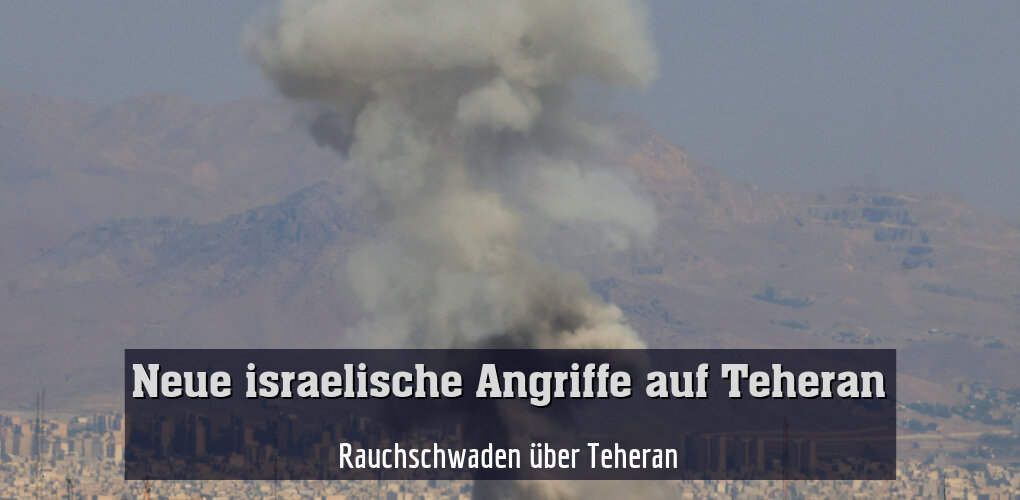 Rauchschwaden über Teheran