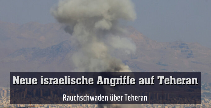 Rauchschwaden über Teheran