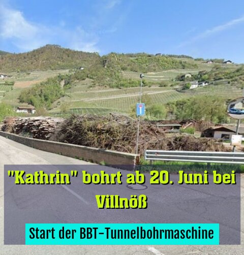 Start der BBT-Tunnelbohrmaschine
