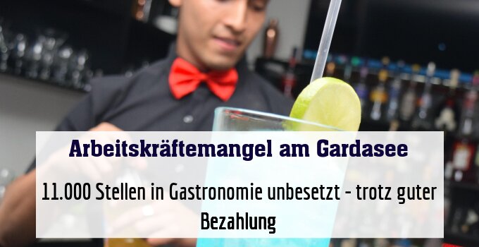 11.000 Stellen in Gastronomie unbesetzt - trotz guter Bezahlung