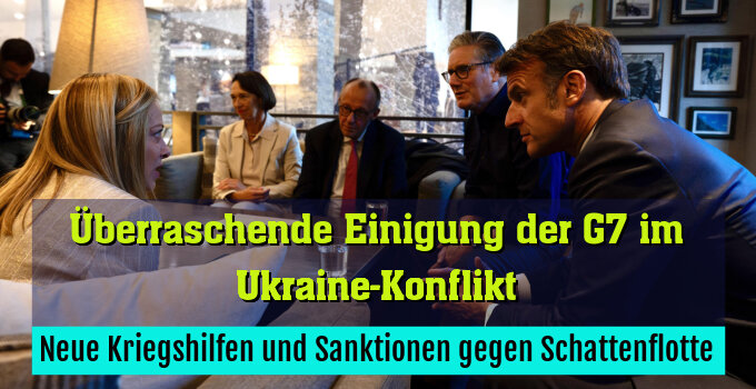 Neue Kriegshilfen und Sanktionen gegen Schattenflotte