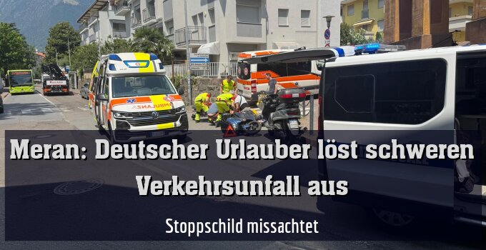 Stoppschild missachtet