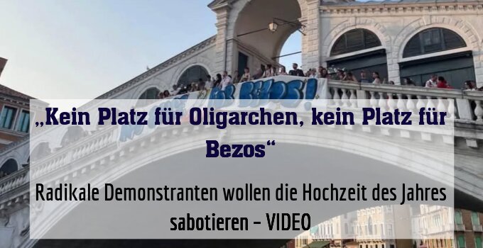 Radikale Demonstranten wollen die Hochzeit des Jahres sabotieren – VIDEO