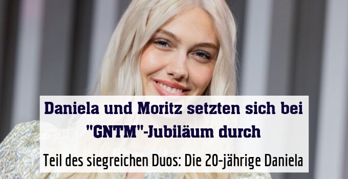 Teil des siegreichen Duos: Die 20-jährige Daniela
