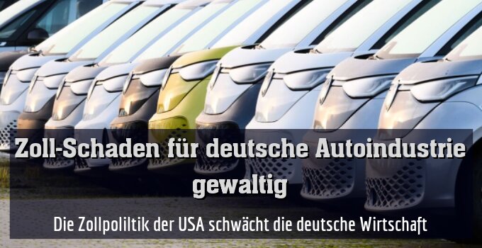 ++ ARCHIVBILD ++ Die Zollpoliltik der USA schwächt die deutsche Wirtschaft