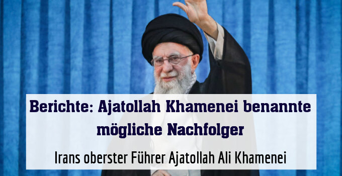Irans oberster Führer Ajatollah Ali Khamenei