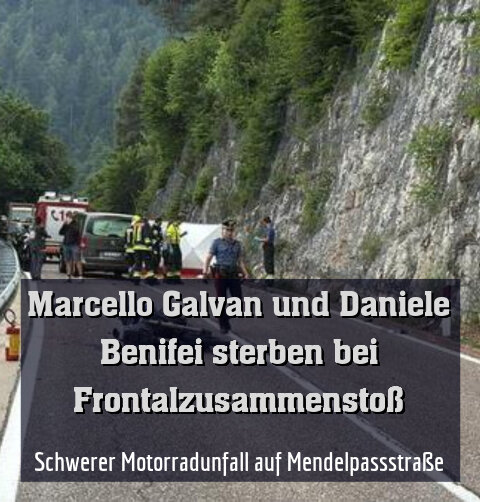 Schwerer Motorradunfall auf Mendelpassstraße