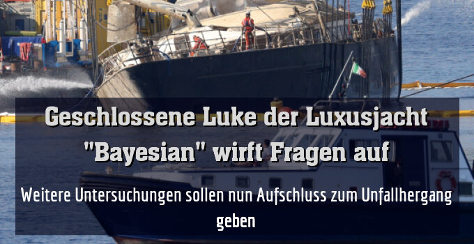 Weitere Untersuchungen sollen nun Aufschluss zum Unfallhergang geben