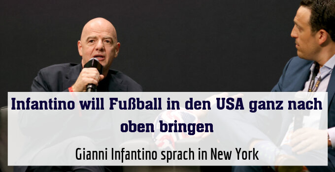 Gianni Infantino sprach in New York