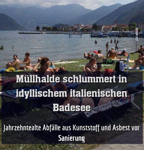 Jahrzehntealte Abfälle aus Kunststoff und Asbest vor Sanierung
