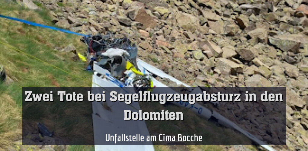 Unfallstelle am Cima Bocche