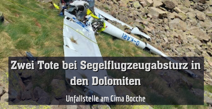 Unfallstelle am Cima Bocche