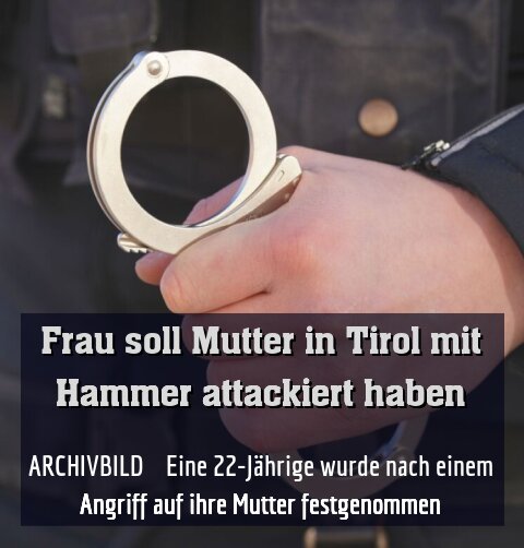 ++ ARCHIVBILD ++ Eine 22-Jährige wurde nach einem Angriff auf ihre Mutter festgenommen