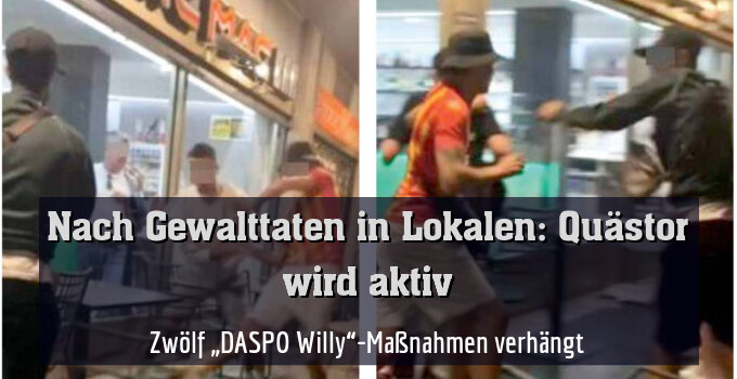 Zwölf „DASPO Willy“-Maßnahmen verhängt