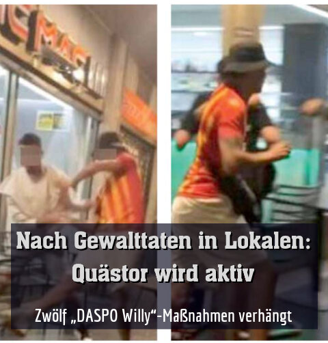Zwölf „DASPO Willy“-Maßnahmen verhängt