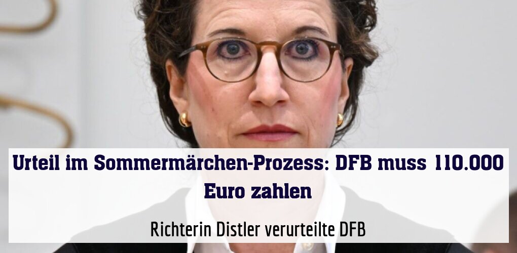Richterin Distler verurteilte DFB